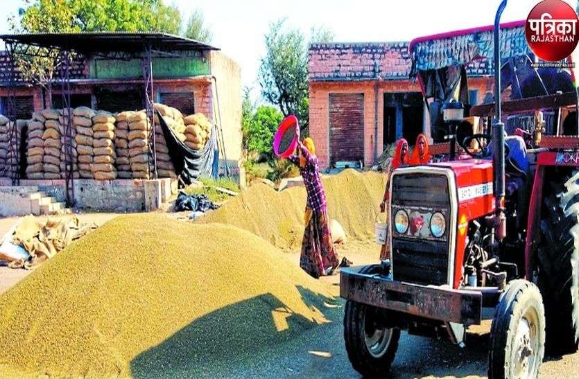 Farmers can get gram and mustard weighed at 36 centers in the district in bhilwara