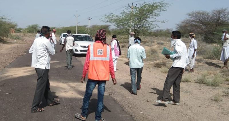Destroyed pomegranate boxes on road