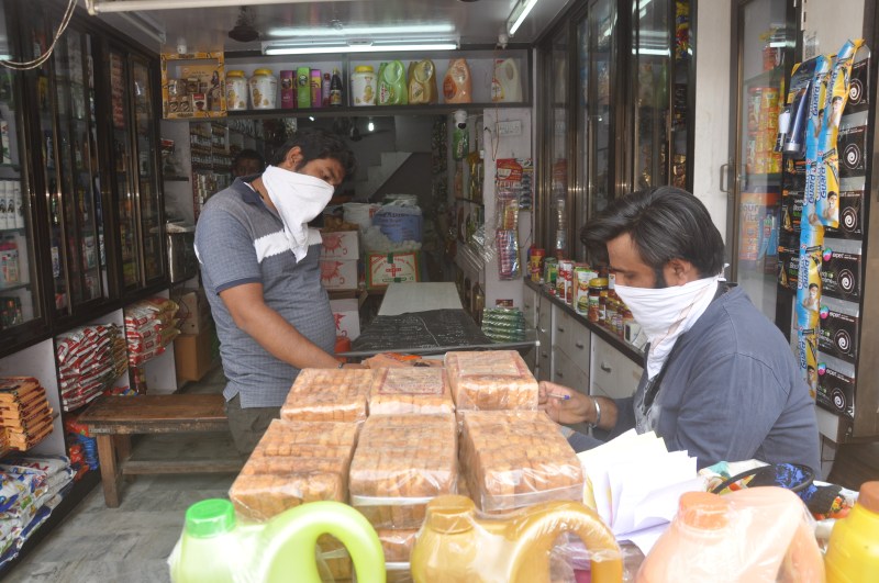 Some customers placed orders over phone, reaching for shopping themselves