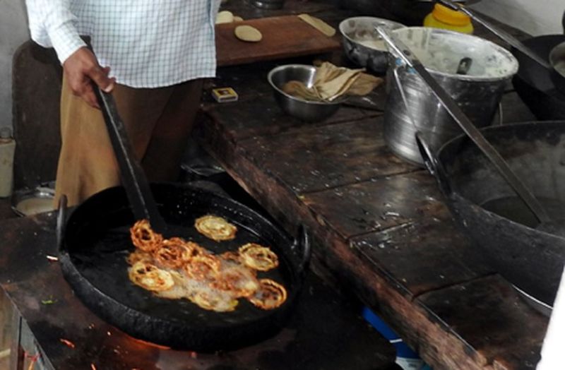 Preparing to deliver Jalebi, Samosa and Kachori from door to door