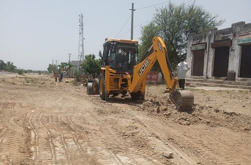 किशनगढ़-चित्तौडग़ढ़ सिक्सलेन : लॉकडाउन में नरमी के बाद फिर से काम ने पकड़ी गति