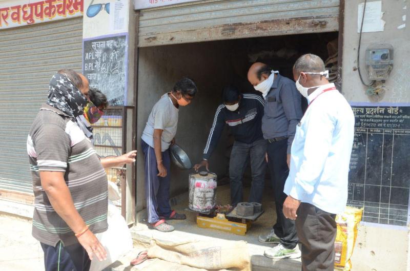 action against digari area ration dealer for stealing wheat