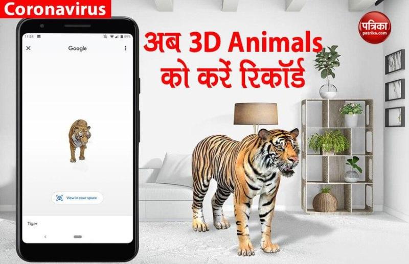 How to Record Google 3D Animals, Steps to Follow