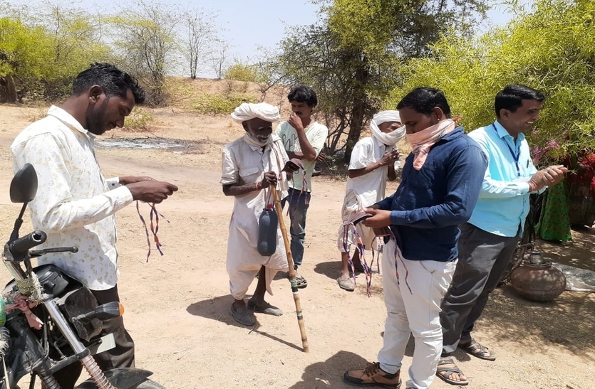 #Naradara Sarpanch inspected MNREGA work,