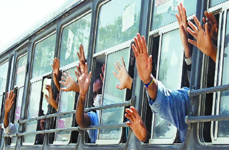 Workers who have been waiting for many days will now get the door frame