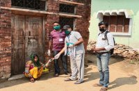 Fight against Corona staff in bhind