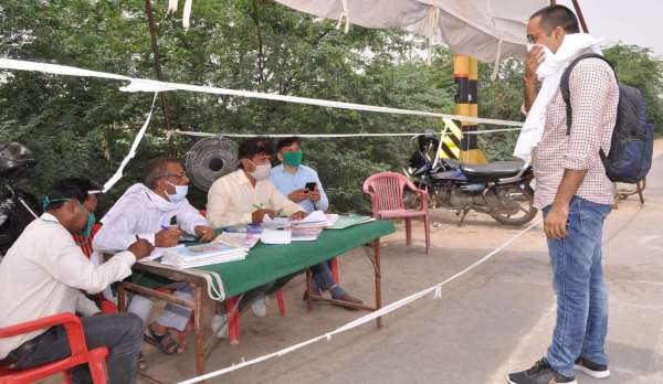 श्रीगंगानगर.लॉकडाउन के चलते दोनों राज्यों ने की सीमा सील........देखें ख़ास तस्वीरें