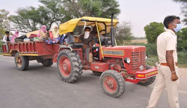 श्रीगंगानगर.लॉकडाउन के चलते दोनों राज्यों ने की सीमा सील........देखें ख़ास तस्वीरें
