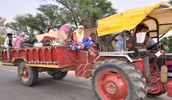 श्रीगंगानगर.लॉकडाउन के चलते दोनों राज्यों ने की सीमा सील........देखें ख़ास तस्वीरें