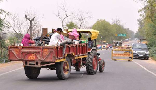 श्रीगंगानगर.लॉकडाउन के चलते दोनों राज्यों ने की सीमा सील........देखें ख़ास तस्वीरें