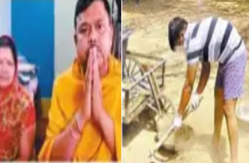 पूर्व मंत्री ने अपने बेटे से साफ कराया पब्लिक टॉयलेट, सड़क का कचरा उठवाया, बेटे ने की थी गलती