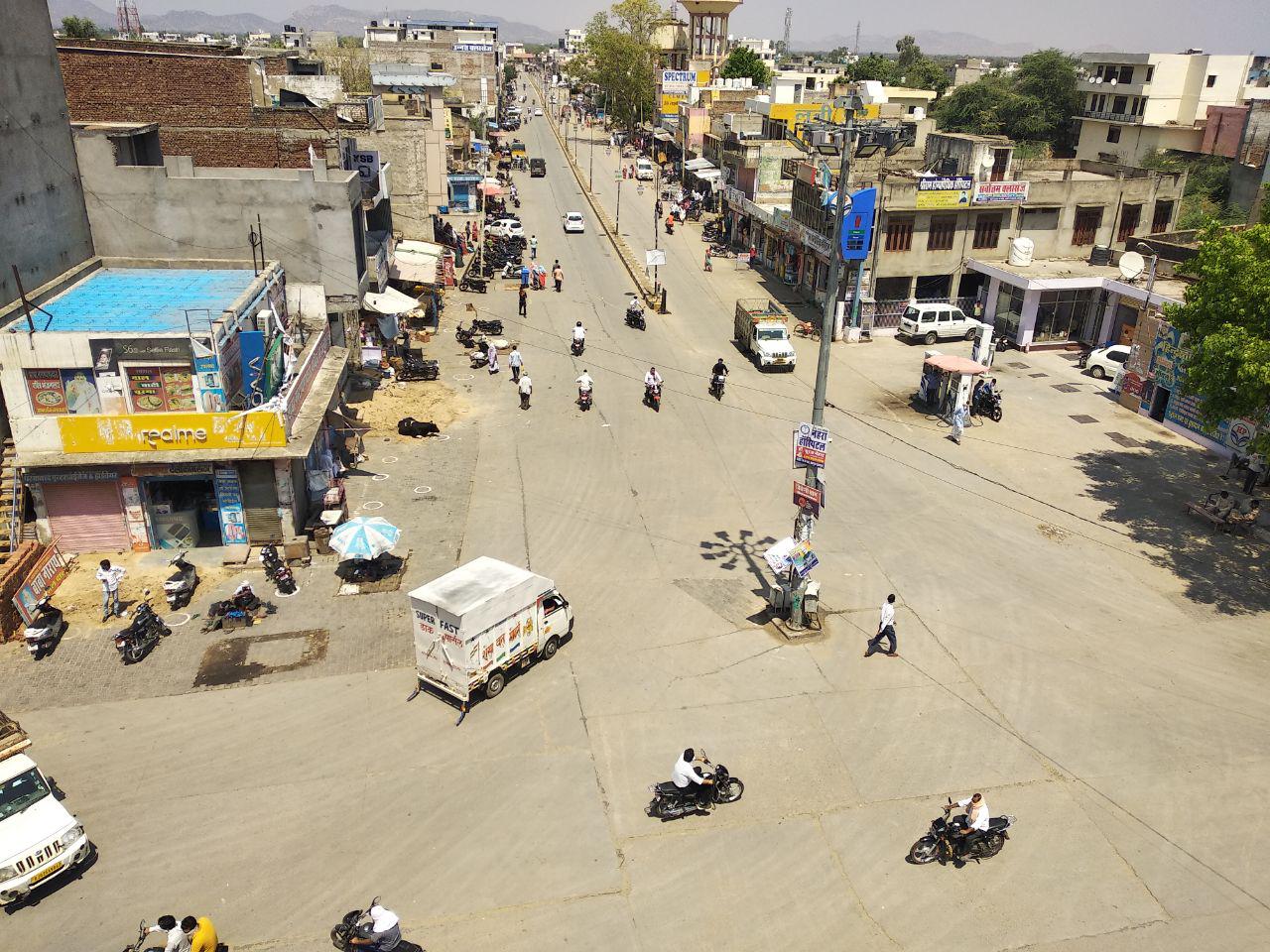 लॉकडाउन—3 में शर्त छूट, शाहपुरा में बाजार में लौटी रौनक