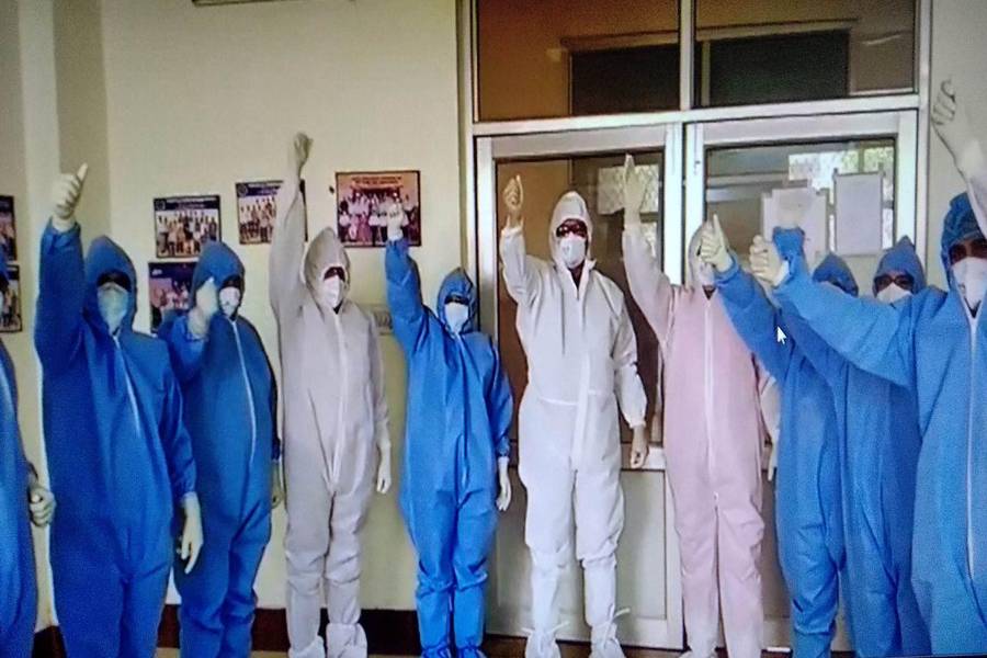 corona warriors nurses dance on Patriotic songs in jodhpur