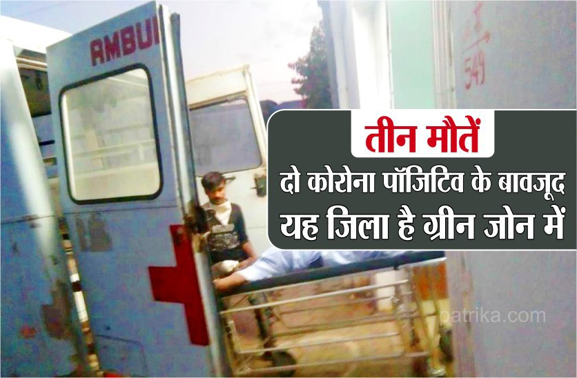 तीन मौतें, दो कोरोना पाॅजिटिव के बावजूद यह जिला है ग्रीन जोन में, जानिए क्यों