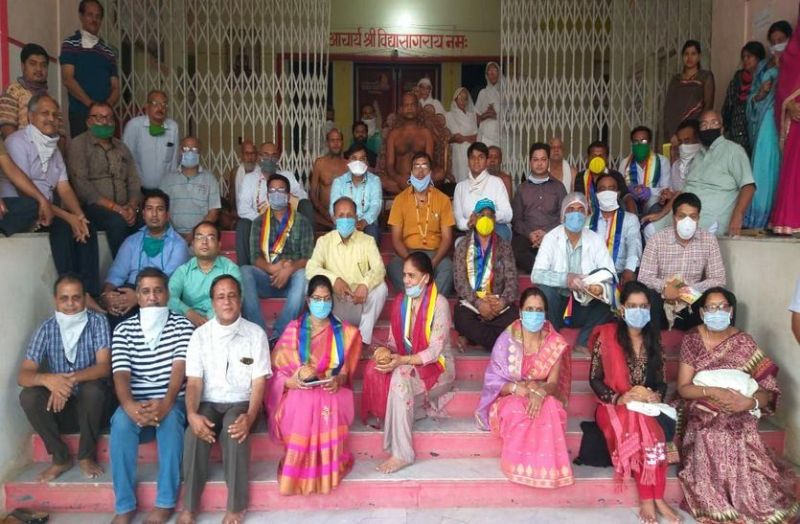 जैन आचार्य की उपस्थिति में कोविड 19 के योद्धाओं का हुआ सम्मान, watch video