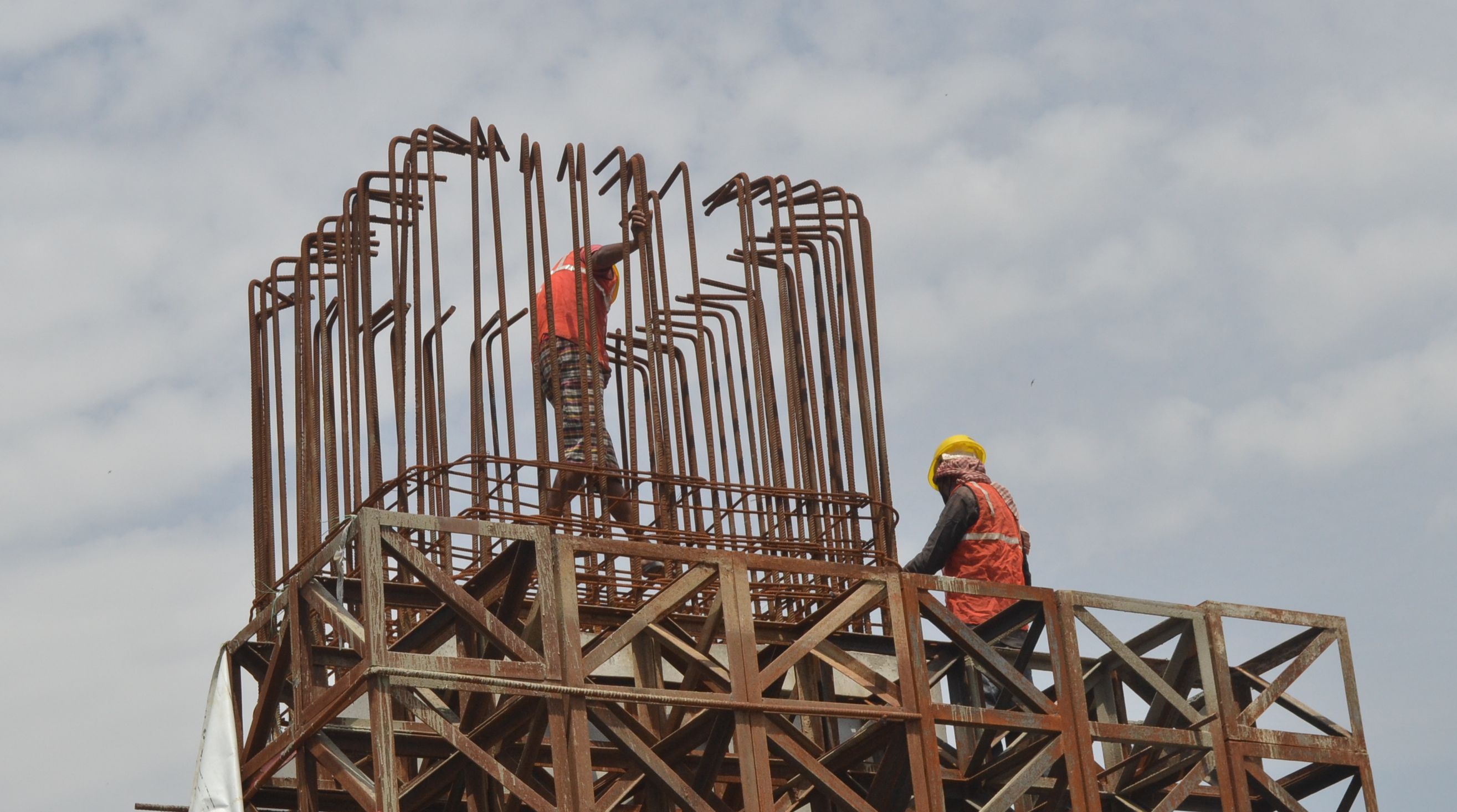 elevated road work