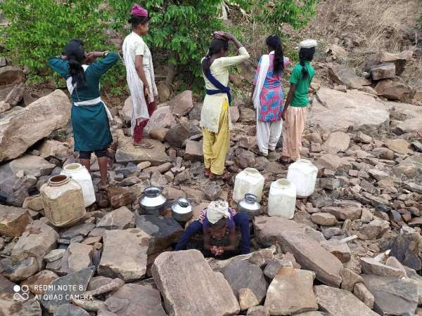 Stones of forest in a 70-foot hill under a watery foot