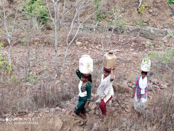 Stones of forest in a 70-foot hill under a watery foot