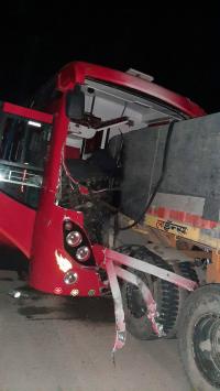 Worker going home from Telangana died in road accident