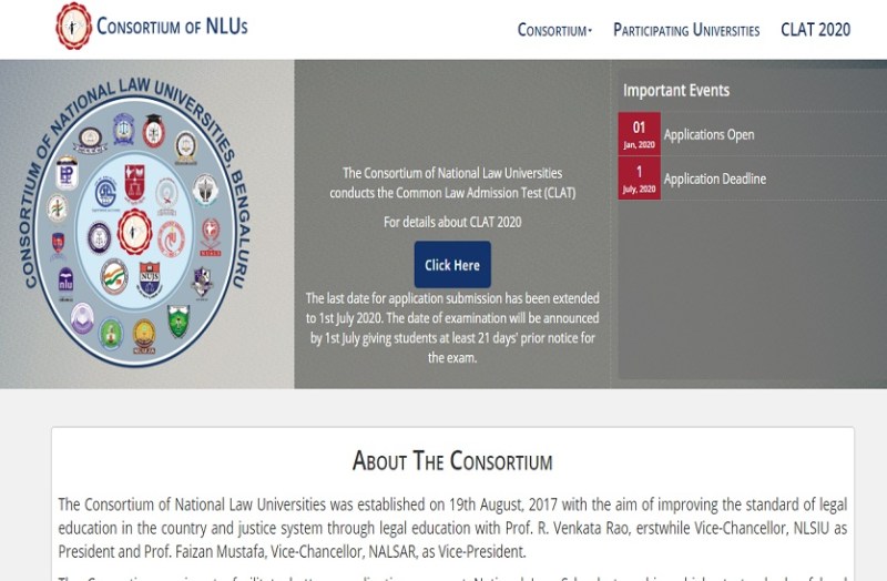 CLAT 2020 पंजीकरण की तारीख 1 जुलाई तक बढ़ी