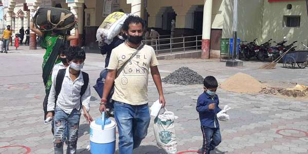 Special labor train arrived with 422 deaths