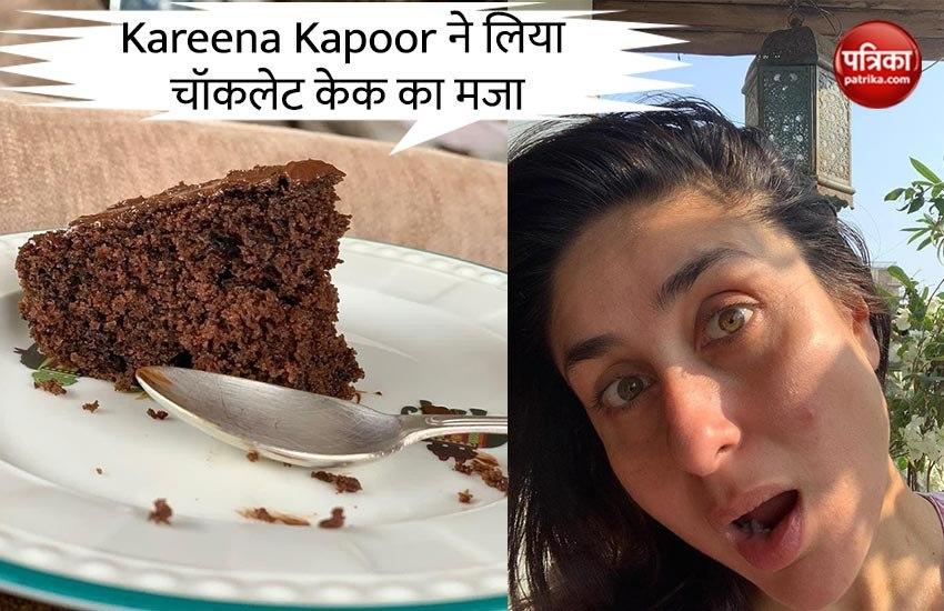 Kareena Kapoor enjoyed chocolate cake 