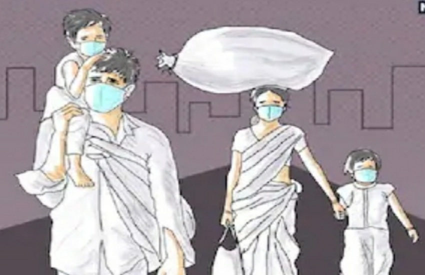 Maharashtra Lock down . 4 : दर्दनाक :  भूख-प्यास से तड़पकर प्रवासी मजदूर की मौत