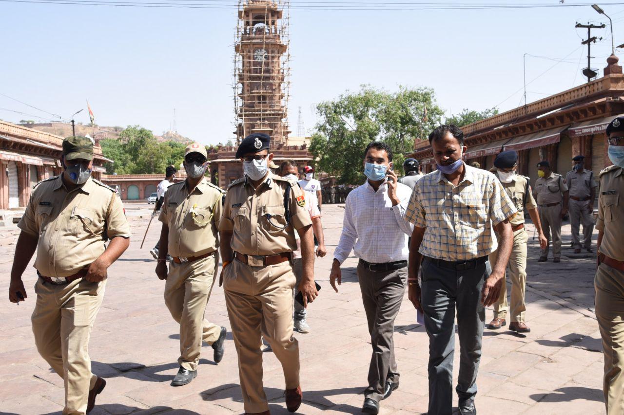secretary naveen mahajan visited jodhpur to see corona affected areas