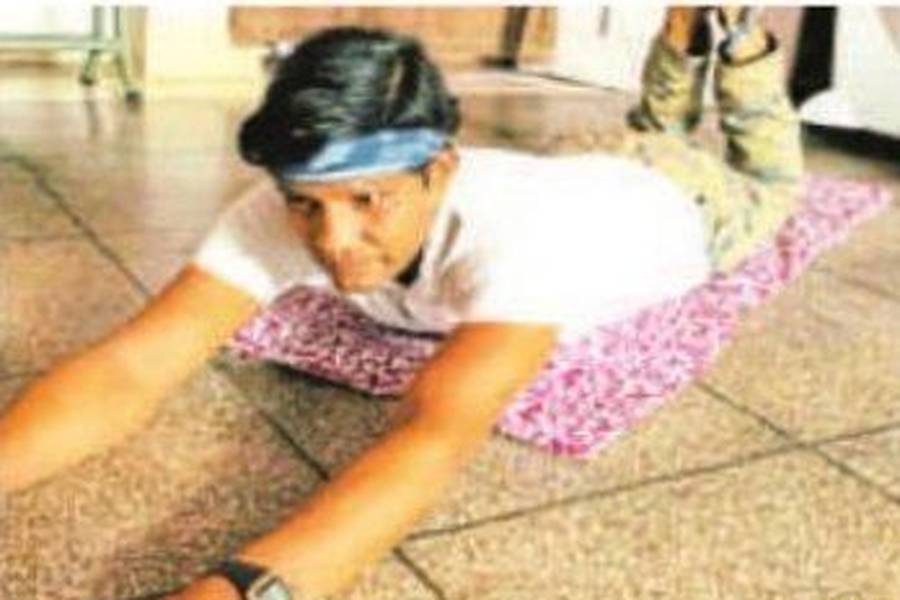 divyang teacher is motivating divyang students to stay fit in lockdown