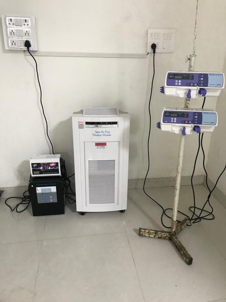  जिला अस्पताल में कंटामिनेशन मशीनें लगाई गईं  Machines will be installed in hospital premises to ensure, news in hindi, mp news, datia news