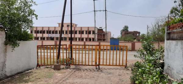 Covid care center built in residential area