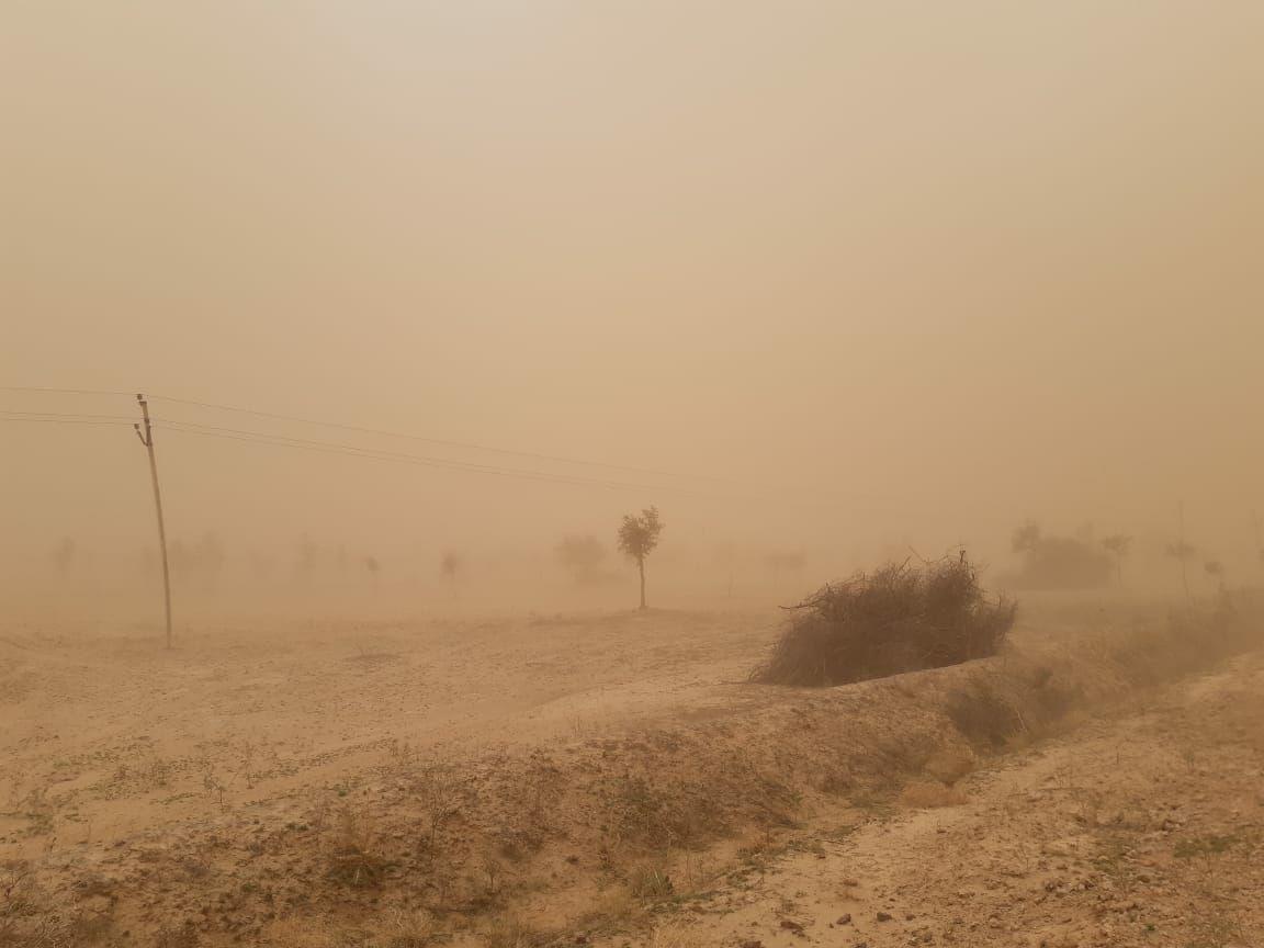 Dusty storm disrupts life