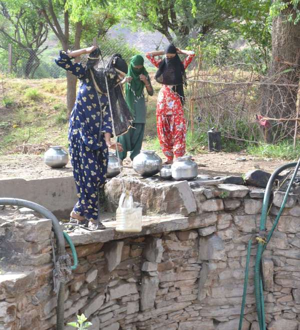 Water : कुओं से  बुझा रहे हैं प्यास