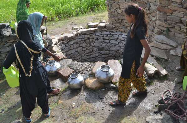 Water : कुओं से  बुझा रहे हैं प्यास