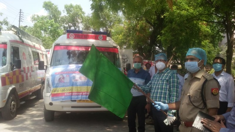 प्रवासी मजदूरों से जनपद में बढ़ रही है कोविड-19 पॉजिटिव की संख्या, भेजी मोबाइल मेडिकल यूनिट