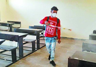 Examinations from tuesday, examination centers sanitized on monday