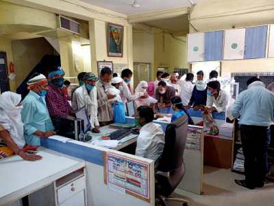 not awareness of social distance in nagar palika