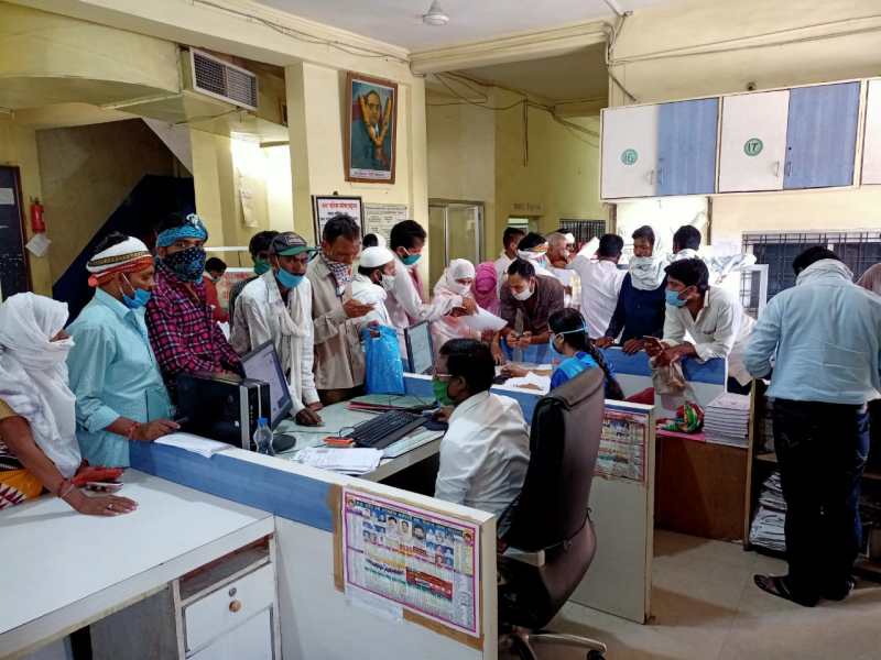 not awareness of social distance in nagar palika