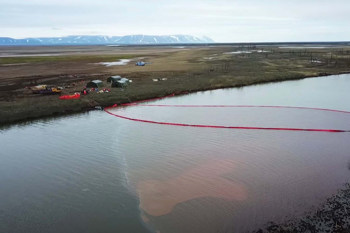 Oil spill in Russia's Arctic region