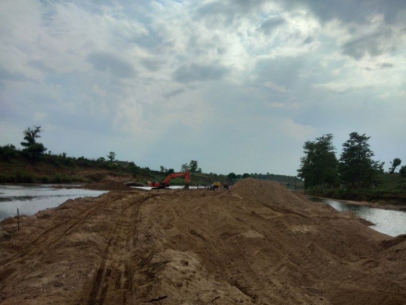 Excavation from machines running in the dark of night, snatching laborers employment