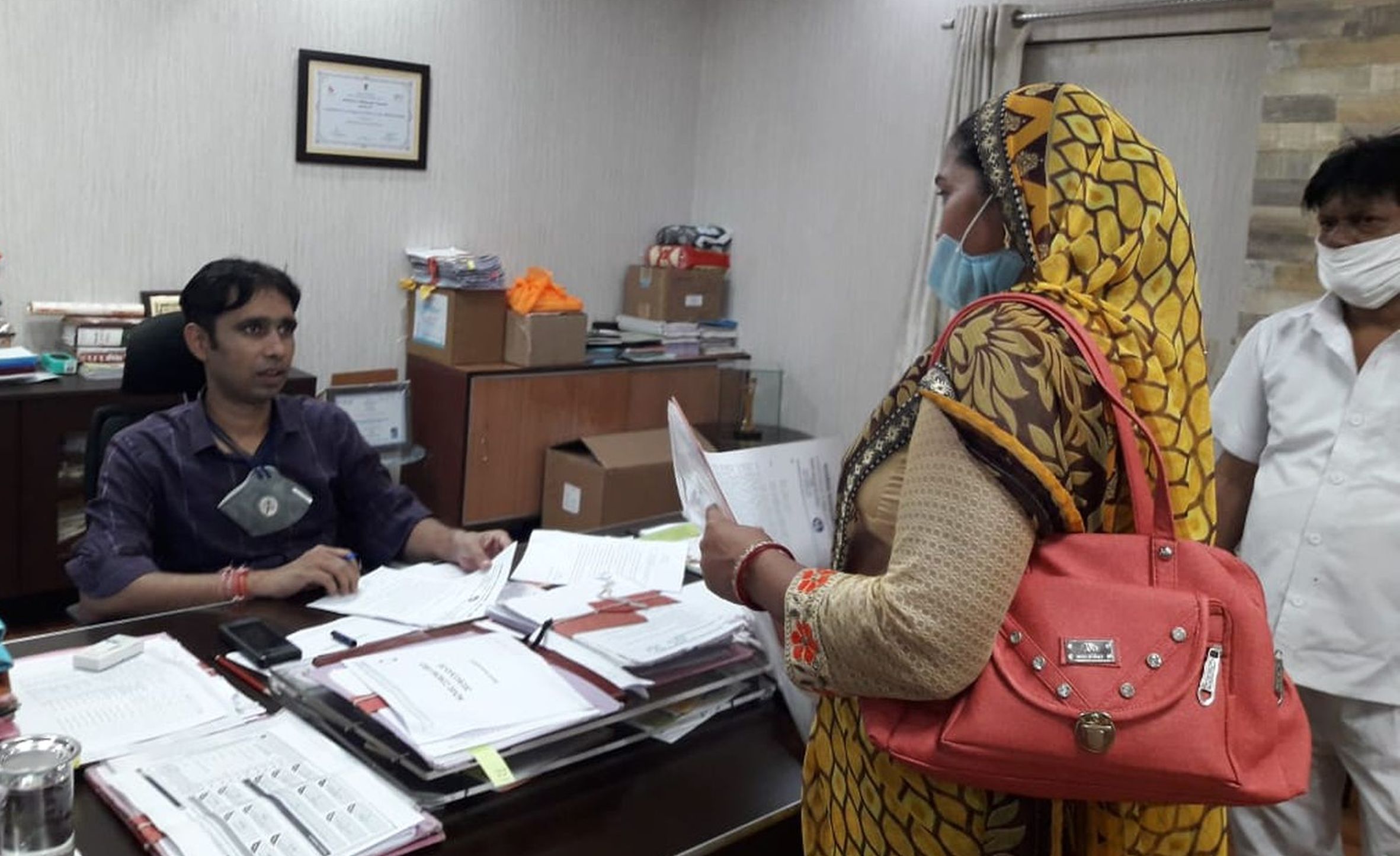 District president complained to the collector