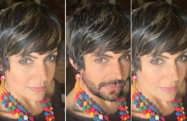 मंदिरा ने दाढ़ी-मूंछ लगा कहा- आदमी बन सकती हूं, कार्तिक बोले-कुंभ के मेले में बिछड़ गए थे