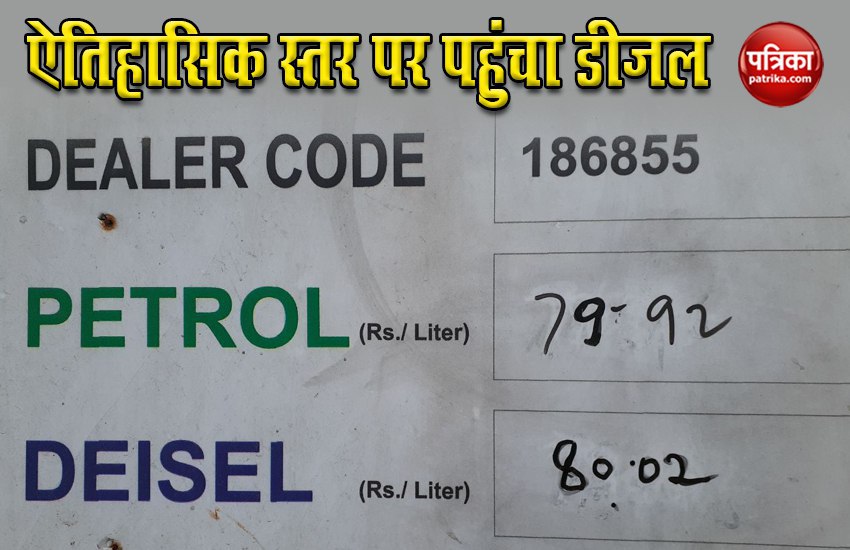 petrol diesel price today