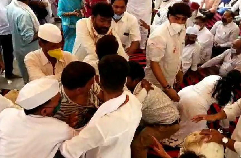 congress workers clash in ajmer