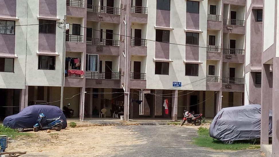 Four Wheeler living in PM housing scheme EWS in Singrauli