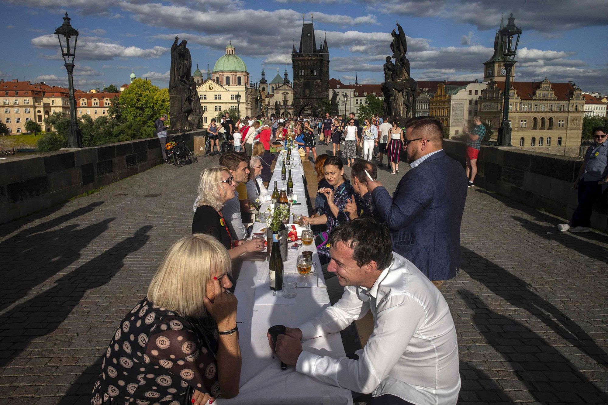 Huge dinner party in Czech republic