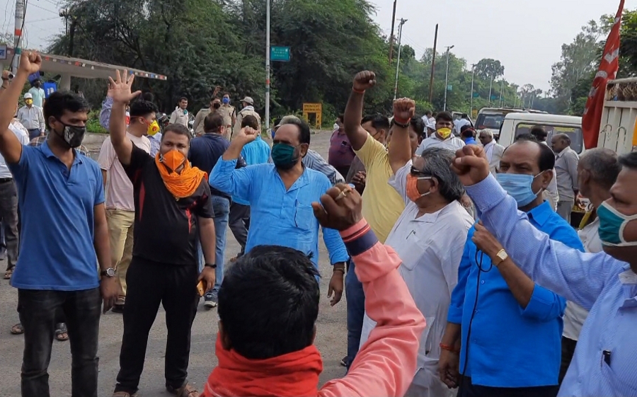 NCL employees strike for second day against commercial mining