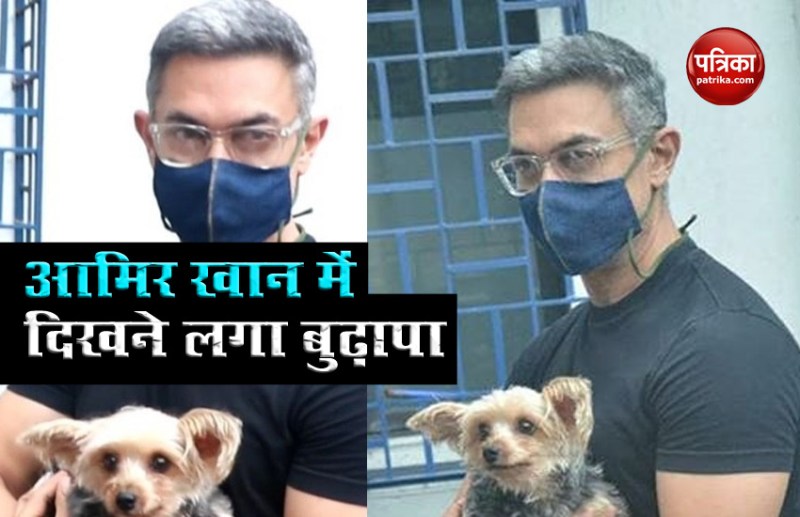 gray hair with actor Aamir Khan vira