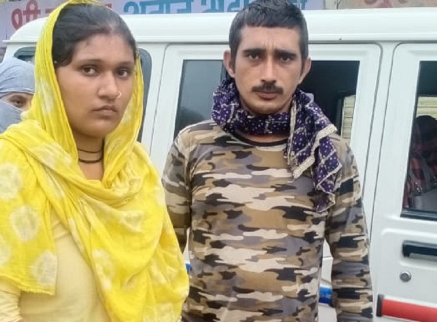 पांच किलो गांजा की तस्करी करते हुए पति-पत्नी गिरफ्तार