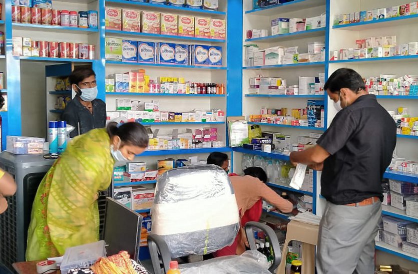 CGMSC product being sold from private medical stores, the department's team raided as soon as the information was received.